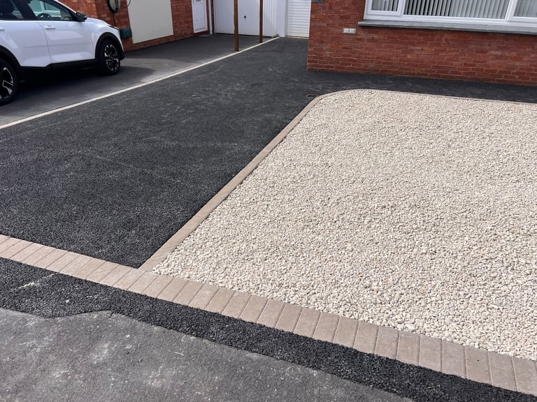 Tarmac driveway completed by PC Landscaping in South Devon