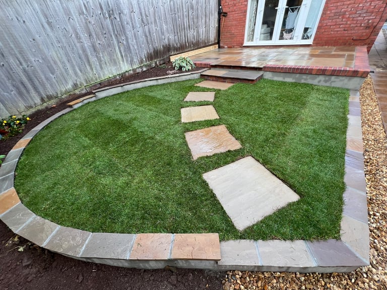 Garden renovation completed by PC Landscaping in South Devon