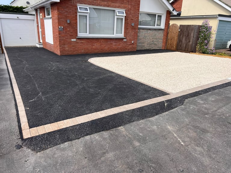 Tarmac driveway completed by PC Landscaping in South Devon