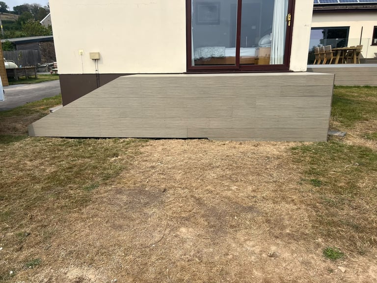 Composite decking completed by PC Landscaping in South Devon