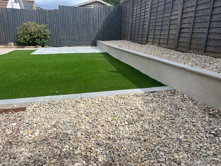 Planting bed completed by PC Landscaping in South Devon