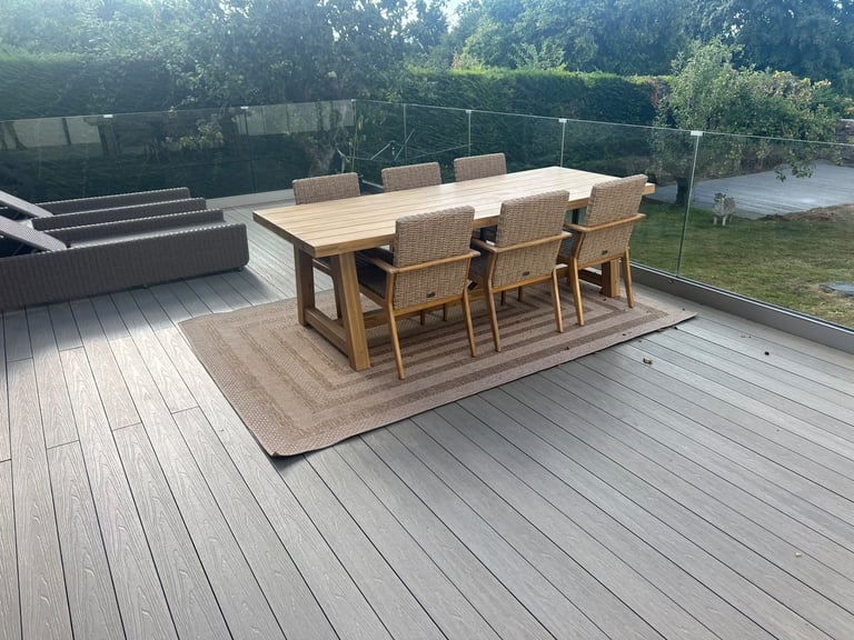 Composite decking completed by PC Landscaping in South Devon